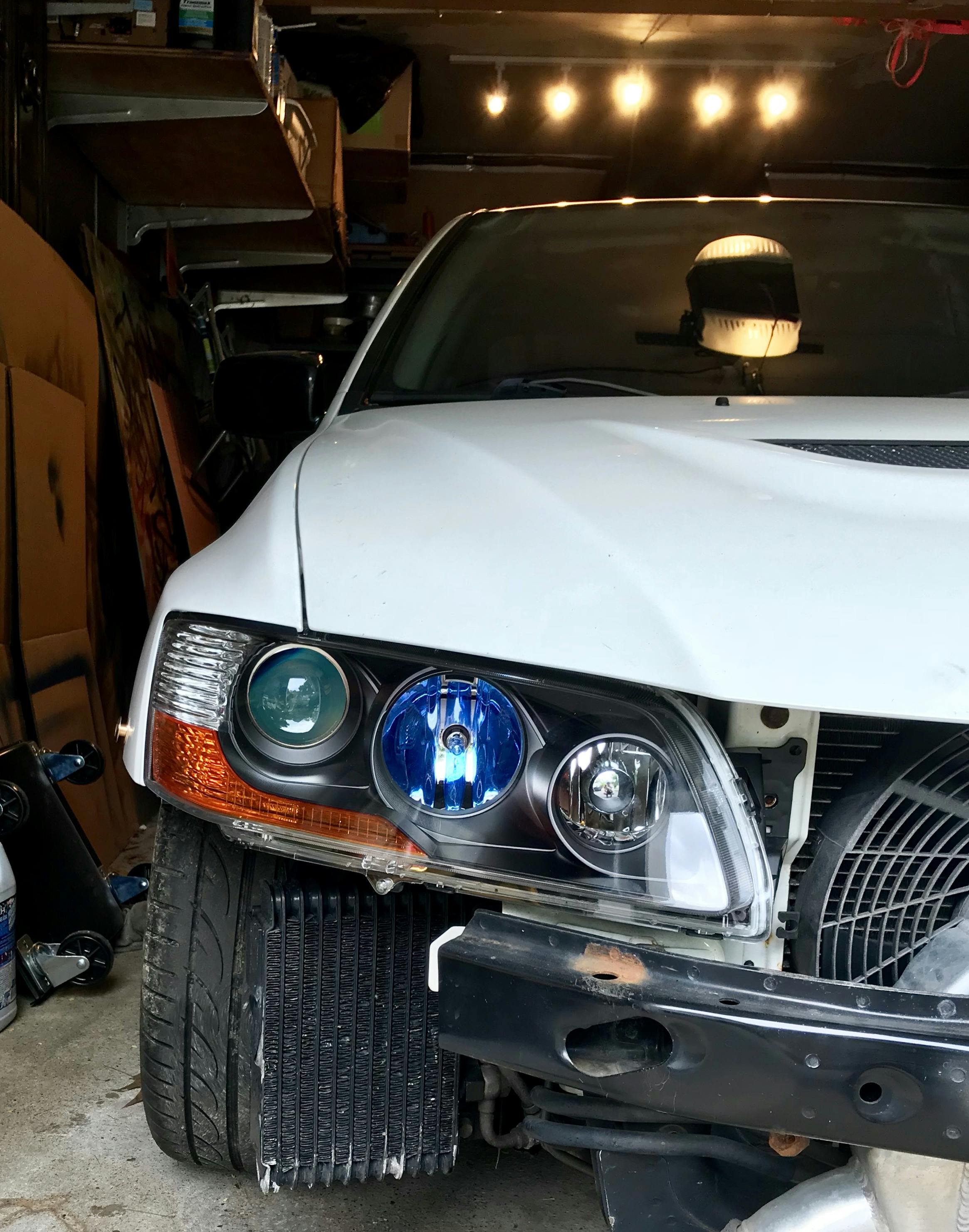 JDM Evo 8/9 Black Headlight Housings Genuine OEM Mitsubishi